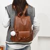 PU Backpack Female Commuter Backpack Student School Bag