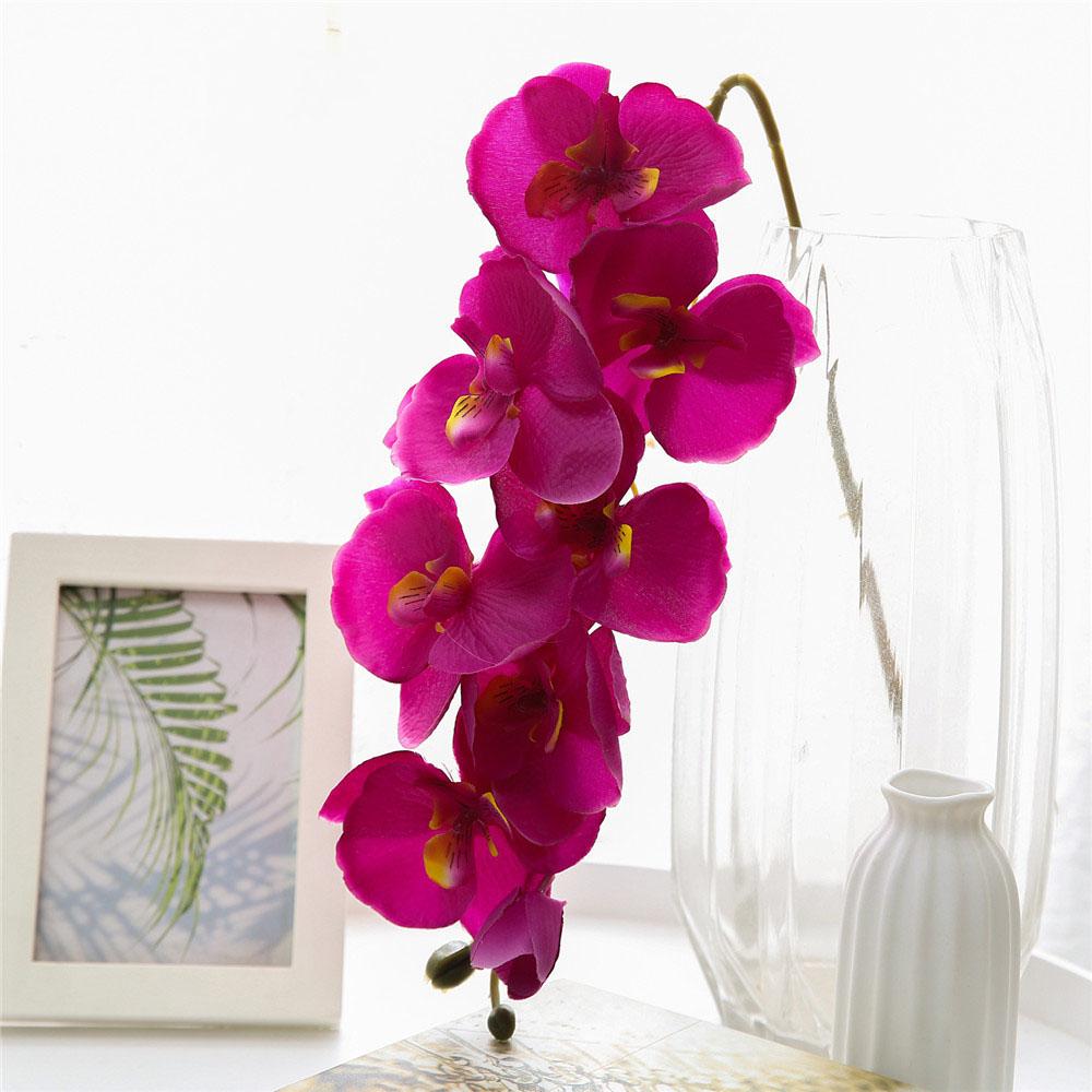 Artificial Flowers Butterfly Orchid Bouquet Fake Plants Phalaenopsis For Home Decor Garden Party Wedding Decoration Accessories