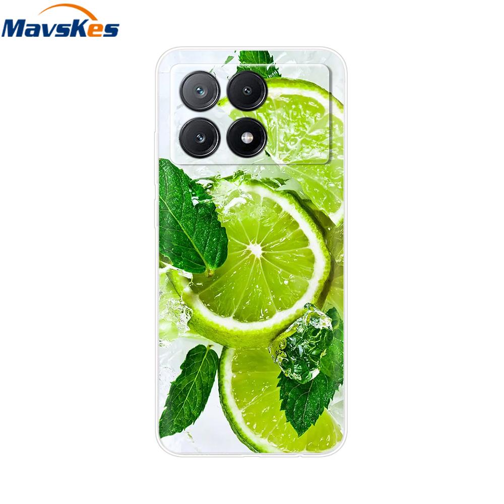 Handyhülle Für Poco X6 Pro Hülle Abdeckung Niedliche Klare Weiche Silikonhüllen Für Poco X6 Pro Hülle PocoX6 Pro Rückseite Coque Fundas