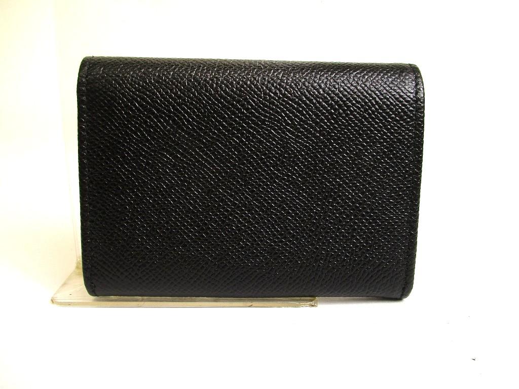 Authentic BVLGARI Logo Clip Black Leather Business Card Case Card Holder #b061  Seller refurbished
