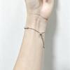 Elegant 4mm Zircon Women's Adjustable Stainless Steel Bracelet