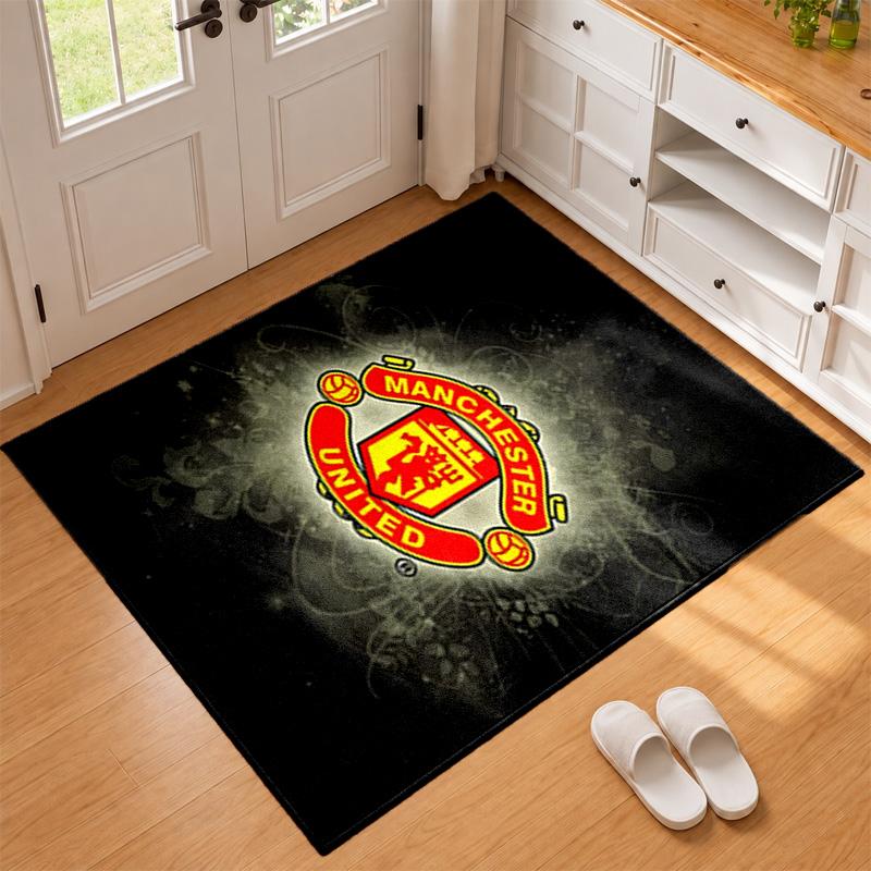 FC Manchester Carpet Door Mat for Living Room or Bedroom Protective Mat Under Chair Office Decoration Christmas Gift Birthday Present