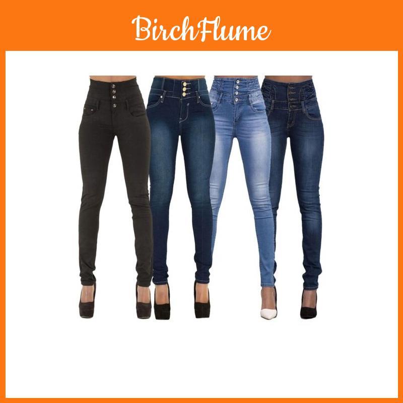 Premium Quality Women High Waist Skinny Pencil Denim Jeans For Stylish Comfort