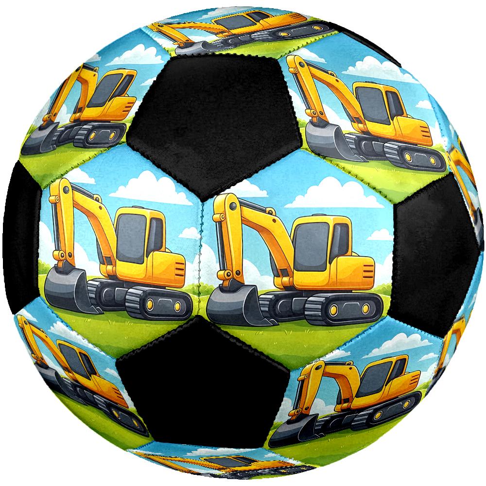 Excavator Theme Size 5 Soccer Ball, Suitable for Both Indoor and Outdoor Matches, a Gift Suitable for Everyone.