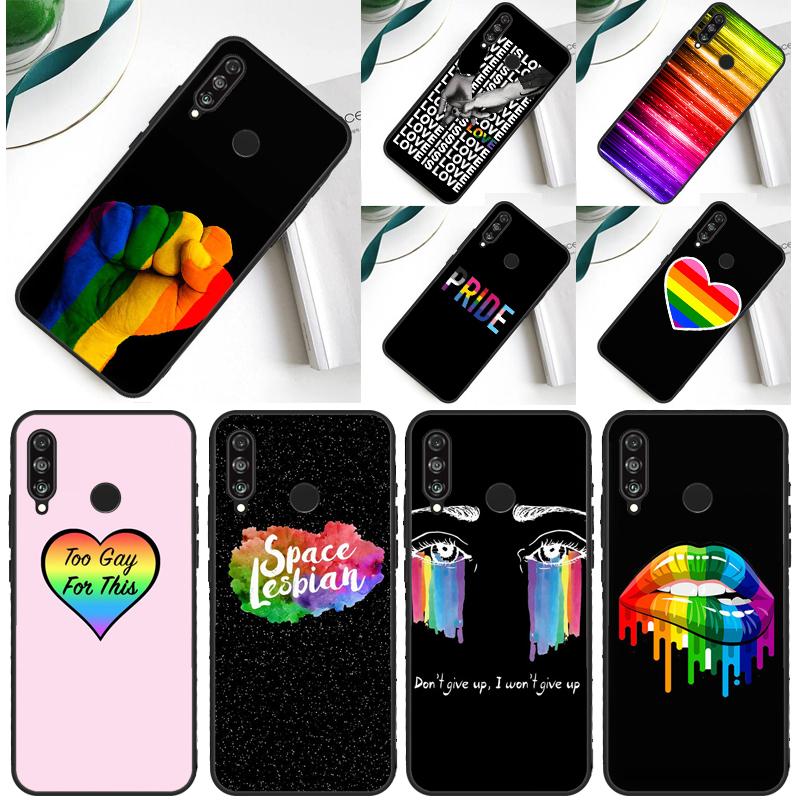 RAINBOW FLAG GAY LESBIAN PRIDE LGBT For Huawei Nova 9 10 SE 5T 12i 12s 11i Y91 Y90 Y60 Y70 Y72 Y61 P60 Pro P20 P40 P30 Lite Case