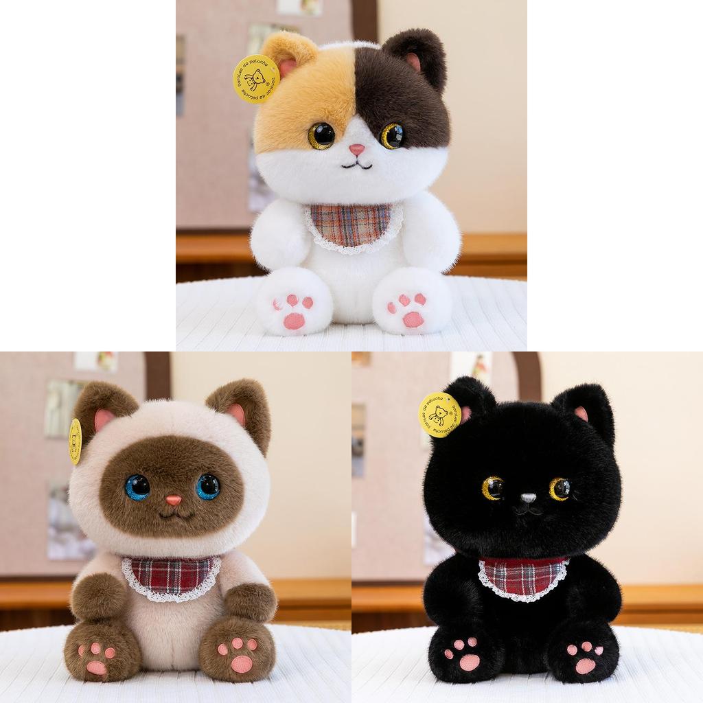 Cat Plush Toy With Soft Short Pile Fabric Perfect For Kids And Adults