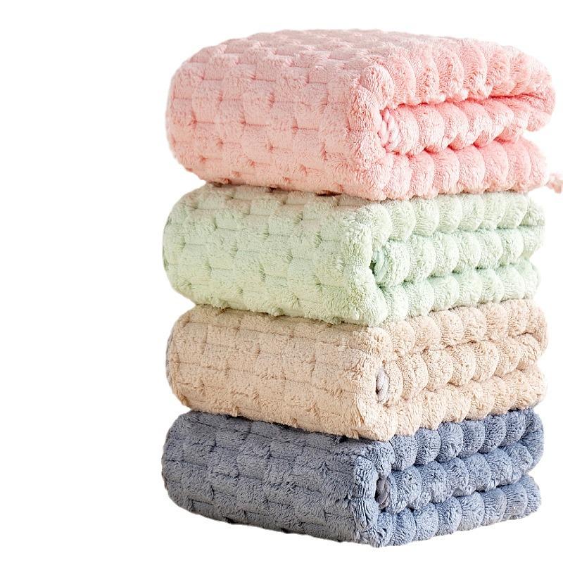 Korallenfleece Schnelltrocknendes Handtuchset für Erwachsene - Saugfähig & Weich für Zuhause oder Strand