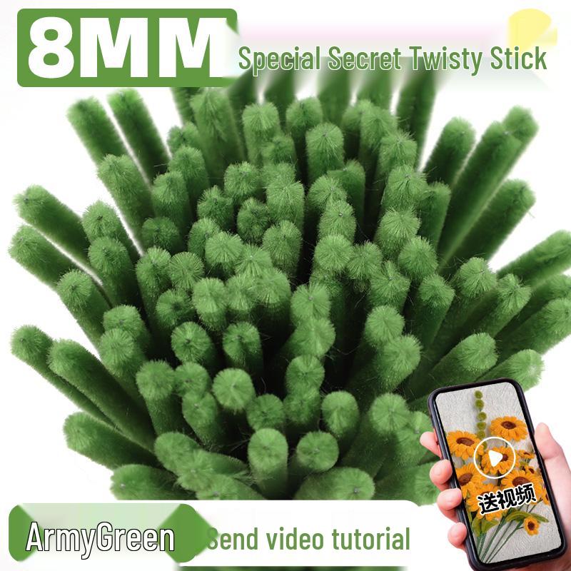 Pipe Cleaner Bouquet Kit: DIY Children's Weaving Material for Handmade Chenille Christmas Tree