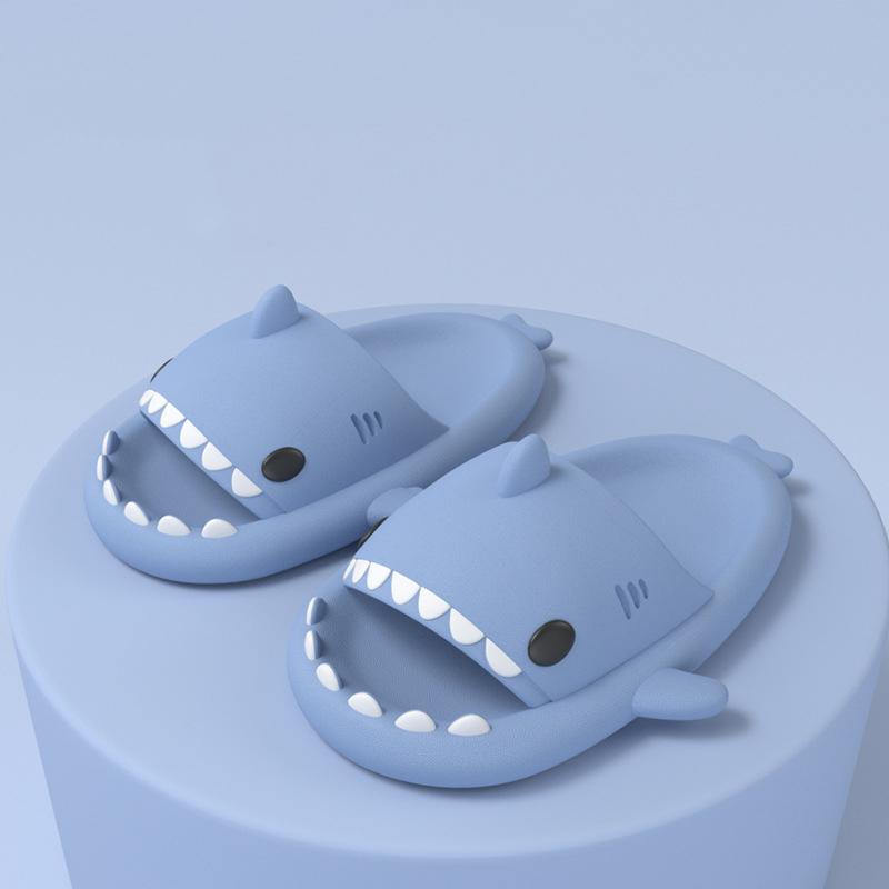 

fashion Shevalues Lovely Kids Shark Slippers Children Summer Beach Shark Sandals Comfort Soft Flats Slides Boys Girls Home Bath Slippers