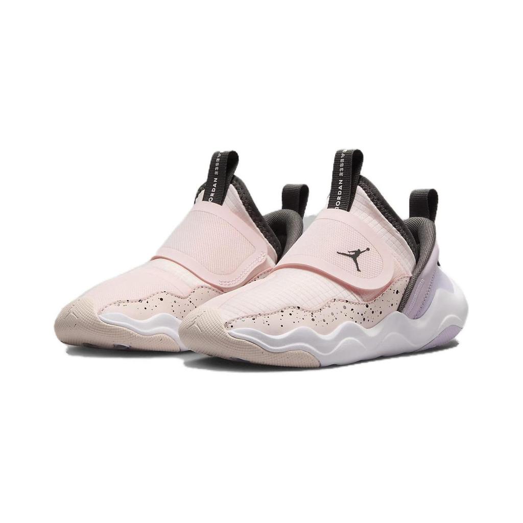 Jordan 23/7 Hook and loop Cushioning, Wear Resistant Mid top Children's Basketball Shoes Pink DQ9293-601