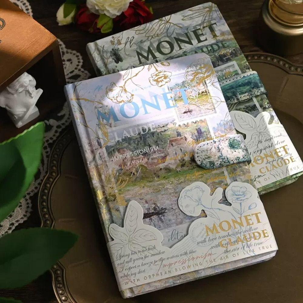 Aesthetic Student Diary Notepad Art Oil Painting Color Page Notebook Illustration Notepad Student