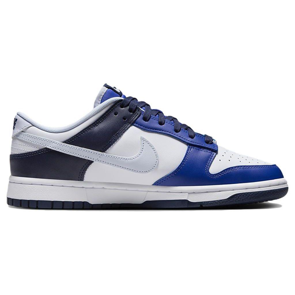 Nike Dunk Low Game Royal Navy Men Sneakers White Football-Grey Midnight-Navy FQ8826-100