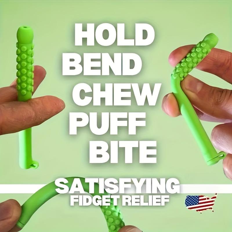 Chewing Essential Oil Inhaler Stick, Smoking Cessation Diffuser Stick, Personal Silicone Diffusion Rod for Changing Bad Habits, Ideal Birthday Gift