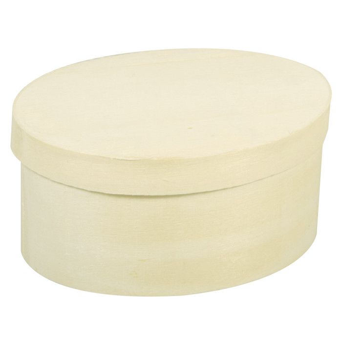 Oval Chip Box, FSC Mix Credit, 7x10x5cm