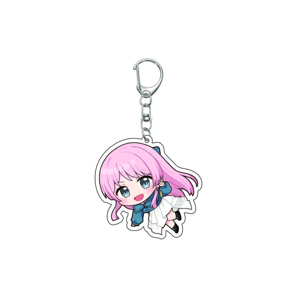 55MM Anime banG Dream Keychain Toyama Kasumi/Saya Yamabuki/Hanazono Tae Key Chain Acrylic Model Plate Christmas Gifts