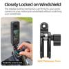 Motorcycle Windshield Camera Mount for GoPro Hero 11 11 11 Motorcycle Windshield Clamp for DJI Action 6 1 1/Insta161 X1 X1