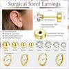 Ensemble Boucles d'Oreilles Géométriques en Zircon Mode Européenne et Américaine