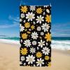 Ins-Style Flowers Beach Towel, Digital Printing Thin Quick-Dry Anti-Sand Microfiber Lightweight for Swim Yoga Travel Gym Gift