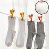 12pcs Multi Functional Cat Shaped Mini Clothesline, Sock Clip, Office Storage Clip, Suitable for Laundry And Office Storage, Clothes Pins