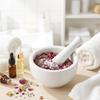 White Ceramic Mortar 8 Cm With Pestle 2 Pieces For Spices Dishwasher