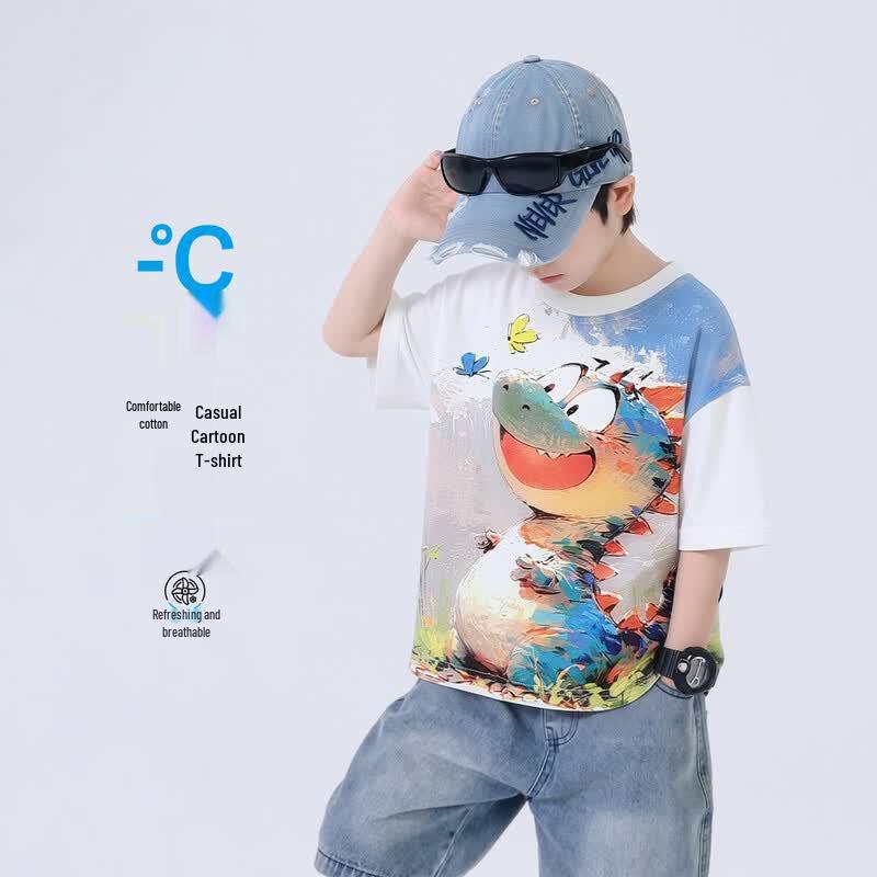 

Boy s Cotton Short Sleeve Summer T-Shirt 160