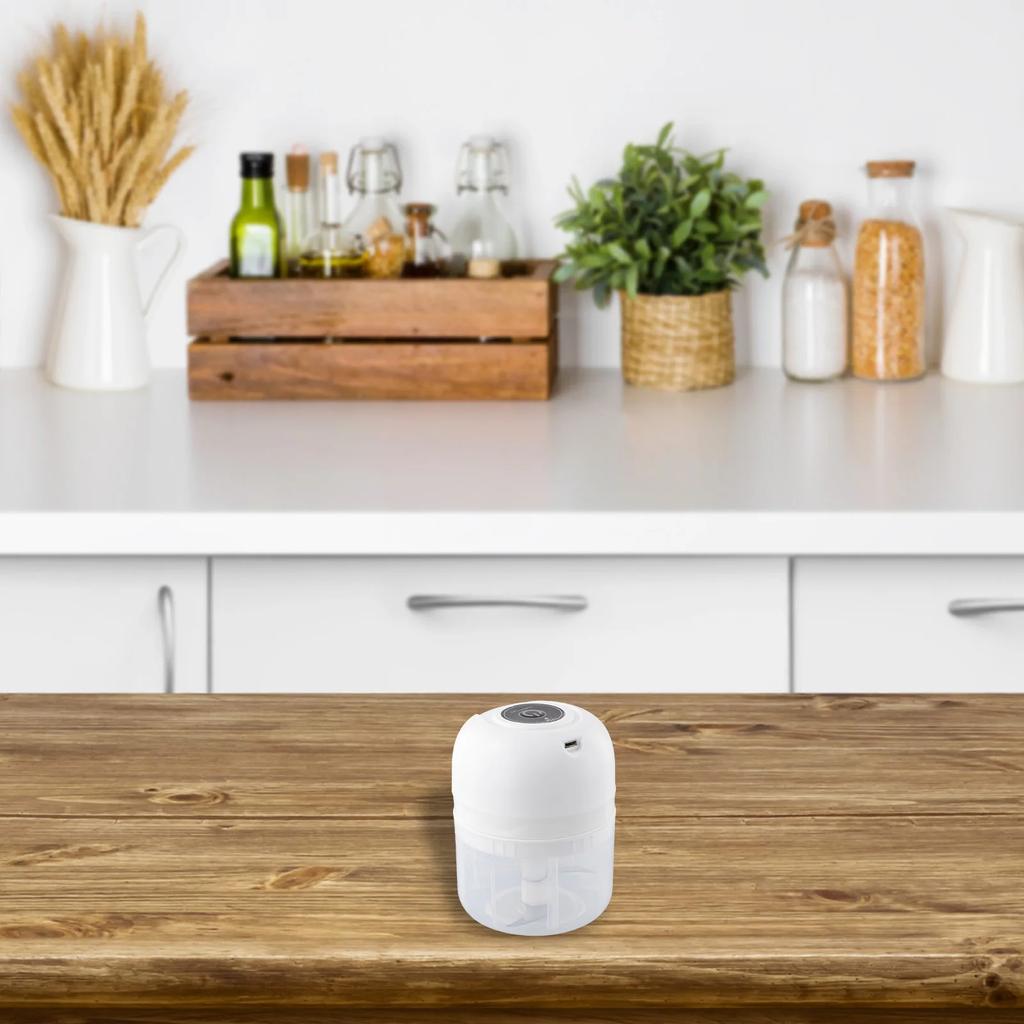 Culinary Explorers Home Cooking Electric Garlic Chopper Electric Crusher BPA Free Baby Food Cooking Easy Cleaning