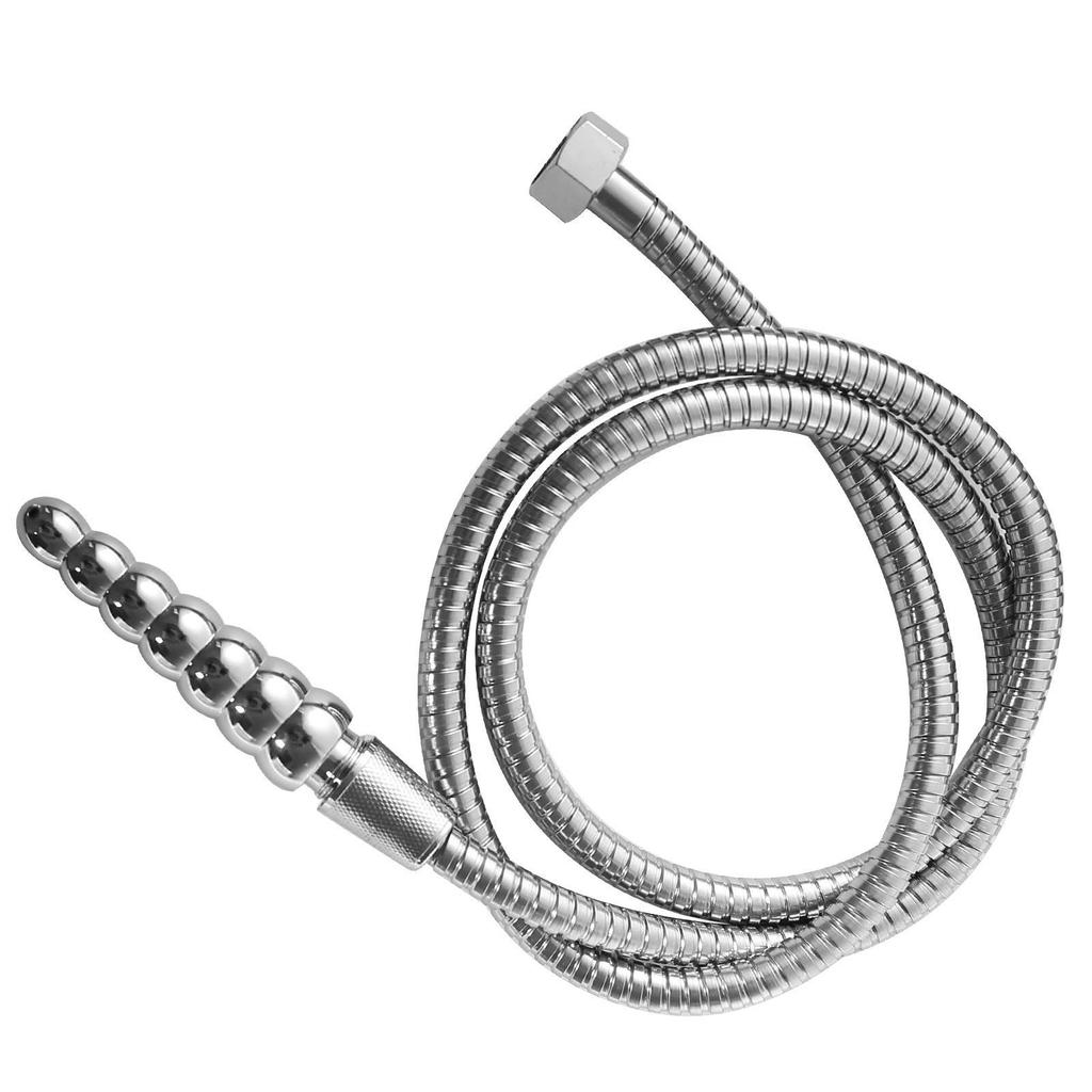 7-Bead Metal Anal & Vaginal Enema Device, G-Spot Cleanser & Masturbation Tool