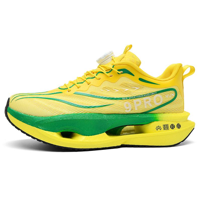 

Red Rabbit 9PRO Summer Breathable Jaka Light Sneakers Rotary Buckle Casual Shoes Popcorn Carbon Board Hollow Running Shoes 44 лимон