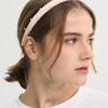SORRY TOO MUCH LOVE Pearl Gem Seethough Satin Hairband_Pink