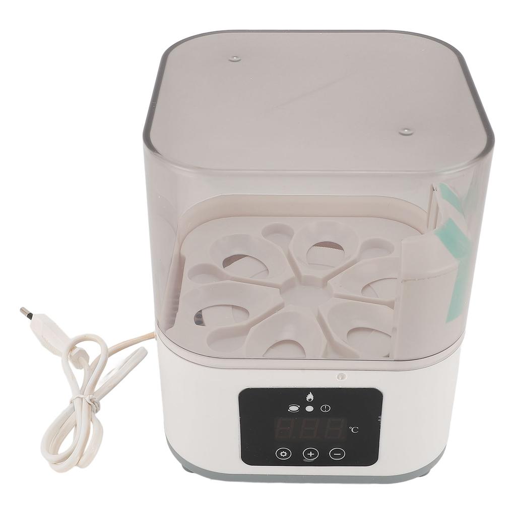 Incubadora de 6 Ovos Pequena Totalmente Automática para Aves com Viragem Automática de Ovos
