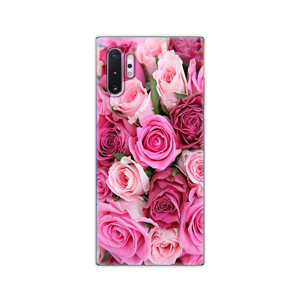 Silikonový kryt na telefon Pro Samsung Galaxy Note 10 Note10 Pouzdro Měkký TPU Zadní kryt Pro Samsung Note 10 plus fundas Coque nárazník