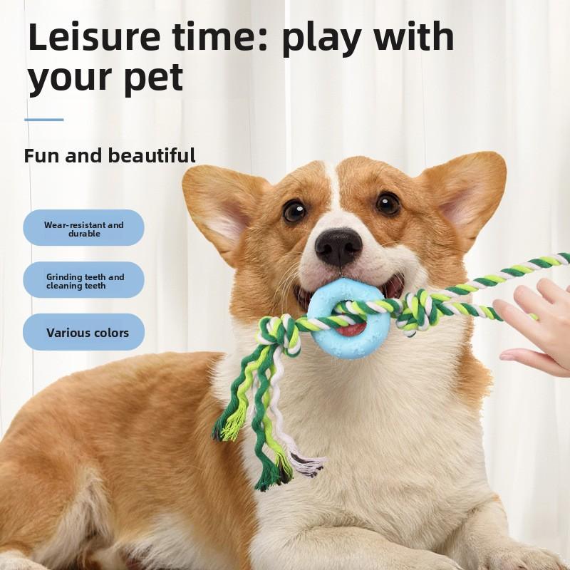 Pet Toys, Cotton Rope, Dog Pen, Drawstring, Durable Teeth, Rope Knot, Training, Self-entertainment and Boredom Dog Toys