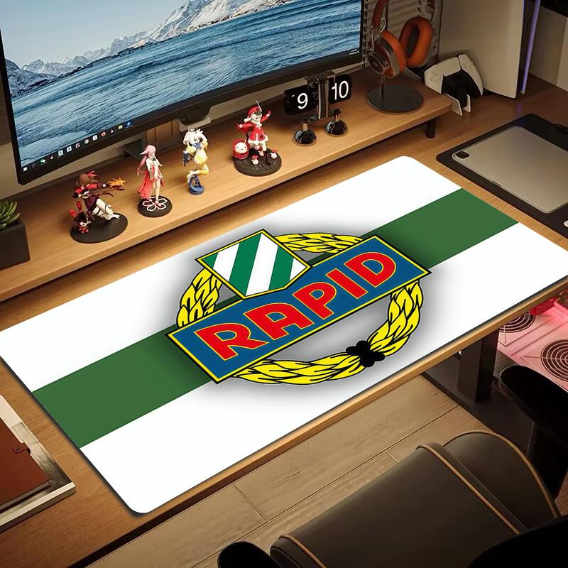 SK Rapid Wien Print  Cushion Non-slip Laptop Tablet Big Mousepad XXL Mat Mini PC Playmat With Lock Edge