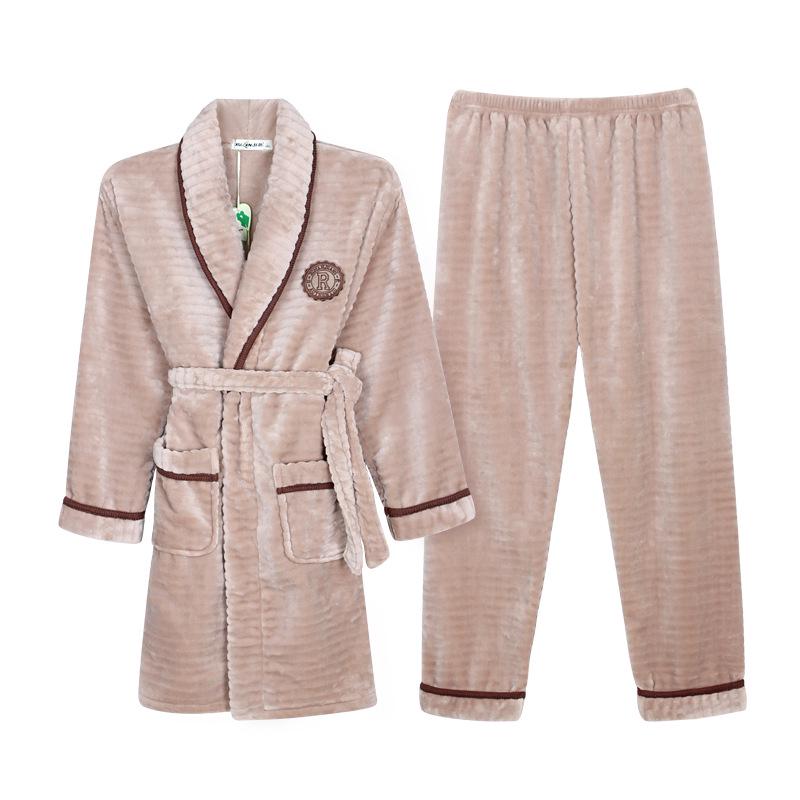 

Парные пижамы средней длины из кораллового флиса: Мужской фланелевый и женский комплект домашней одежды больших размеров XXXL