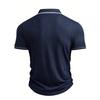 New Men's Polo Short-sleeved Shirt Solid Color for Men Business Casual and Trendy Summer New Men's Short-sleeved Polo Shirt