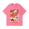 275 GSM Washed T-shirts 100% Cotton Slam Dunk V1 Akagi Print Unisex Heavy Cotton T Shirt