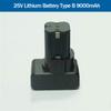 16.8v 6000mAh/25v 12000mAh/Batteria al litio Batteria ricaricabile Accessorio per utensili elettrici Batteria per trapano elettrico a mano