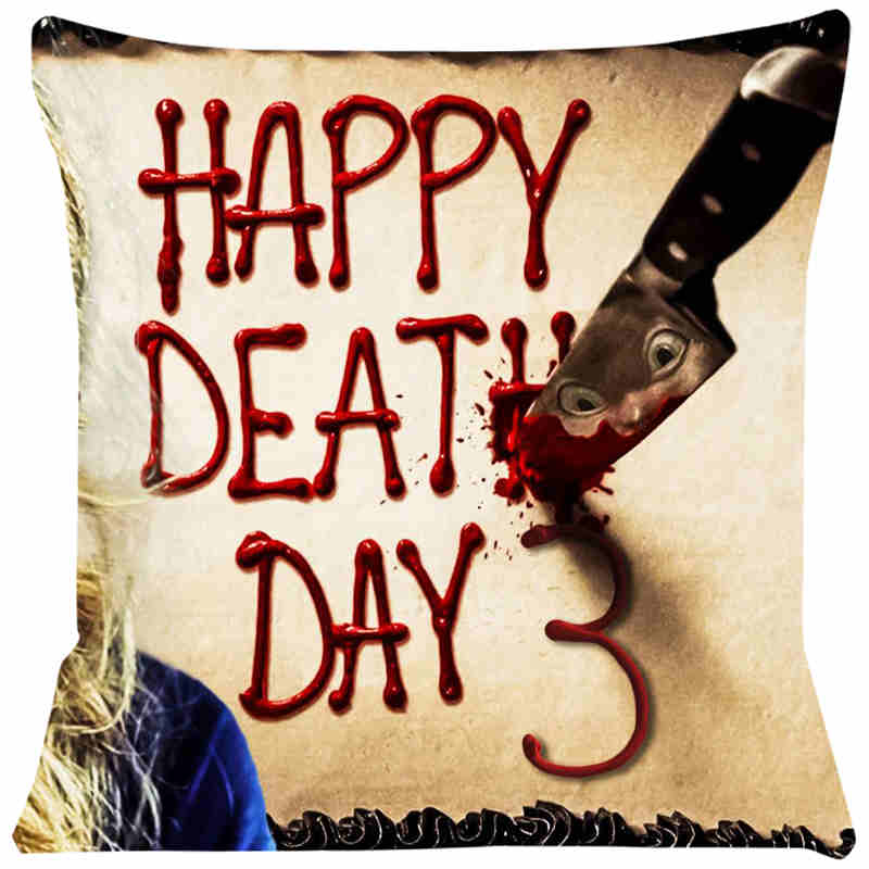Happy Death Day Cushion Cover Decorative Pillowcase Chair Seat Square Car Pillow Cover Home Living Textile SJ208