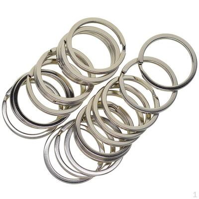 20pcs Metal Rings Bulk for Keychain Crafts