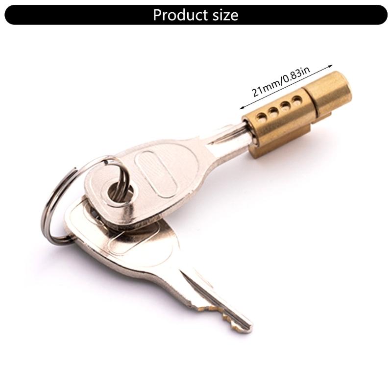 Key Security Lock Copper Construction Theft Proof Suitable For Trailer Trucks Watercrafts Heavy Duty Weatherproof Design