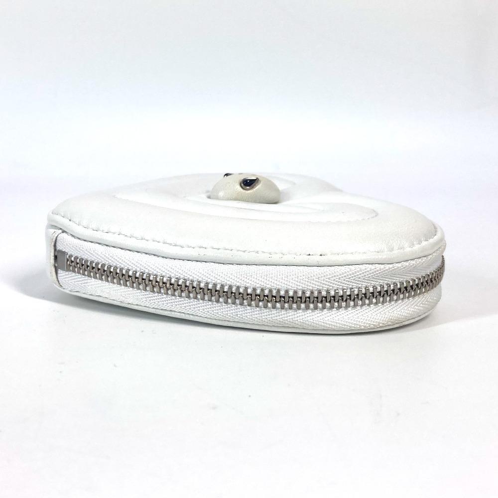 BVLGARI AMBUSH collaboration heart Coin Compartment Wallet coin purse White