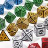 7ks Polyedral Dice Dvoubarevné Polyedral Herní kostky pro RPG Dungeons and Dragons DND RPG D20 D12 D10 D8 D6 D4 Stolní hra