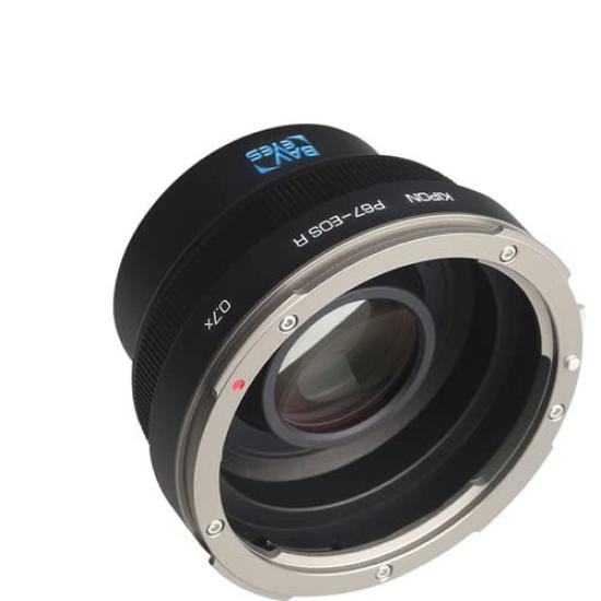 Adaptateur d'objectif KIPON BAVEYES PENTAX R Focal Reducer avec objectifs Pentax et EOS 67-EOS 0.7x (Boîtiers compatibles à monture R 67)