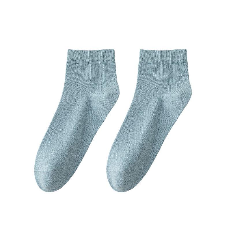 Men's Antibacterial and Deodorizing Long-fiber Cotton Short Socks with Good Breathability and Sweat Absorption, Anti-tear, and Bone-free.