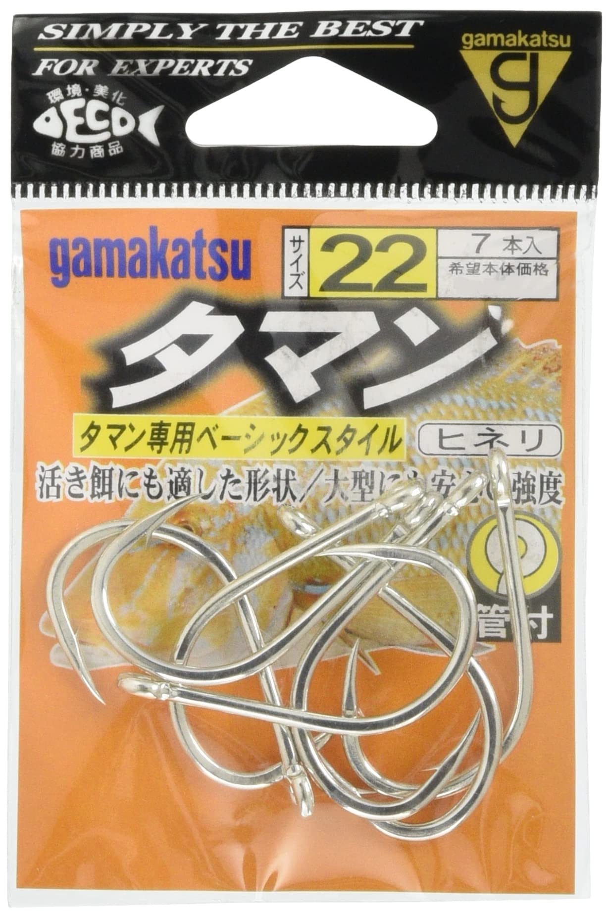 Крючок Gamakatsu Taman Белый №. 24 Рыболовный крючок No. 24