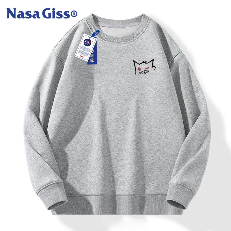 NASA GISS Men's Retro Heavyweight Crew Neck Long Sleeve Top