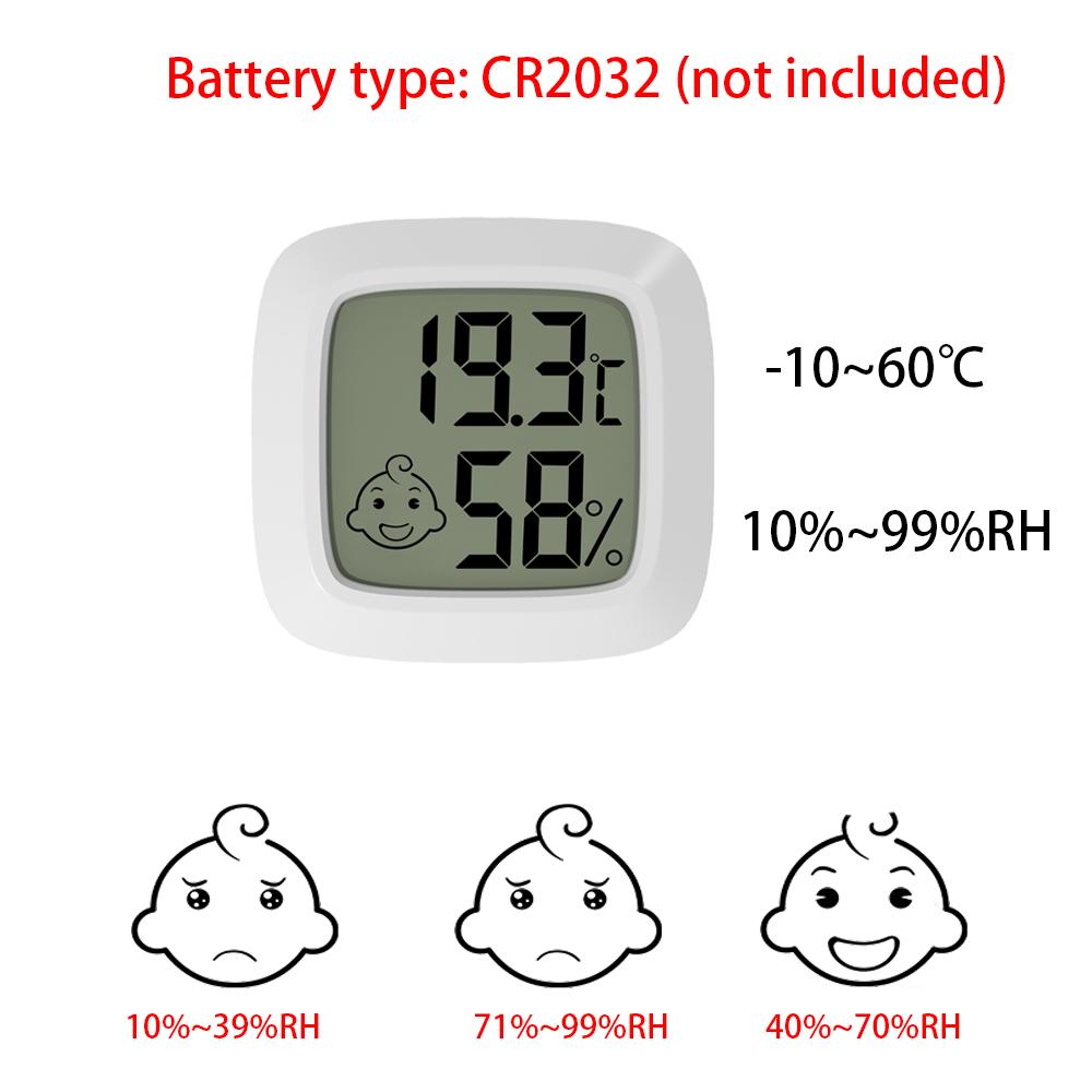 מד טמפרטורה ולחות דיגיטלי LCD מיני חדש לבית, מד טמפרטורה ולחות אלקטרוני פנימי, מד חיישן טמפרטורה