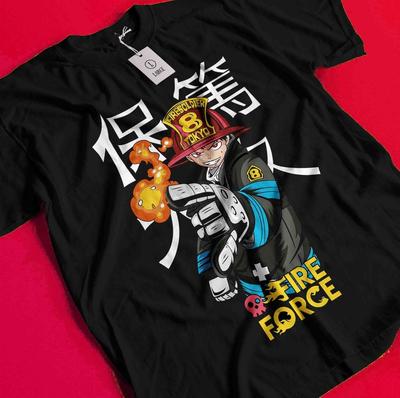 Fire Force Shirt Shinra Tshirt Benimaru T-Shirt Maki Tee Arthur Tamaki Kotatsu BB1033