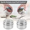 Aiyola Magnetic Spice Tins, 12-Piece Stainless Steel Magnetic Spice Containers, Magnetic Spice Jars, Easy-to-Clean, Rust-Resistant Precious Metal Salt