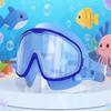 Children's Color Block Large Frame Anti-Fog Swimming Goggles